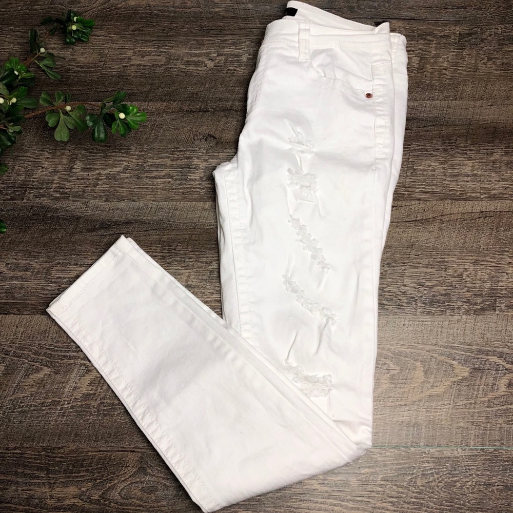 White Ripped Jeans